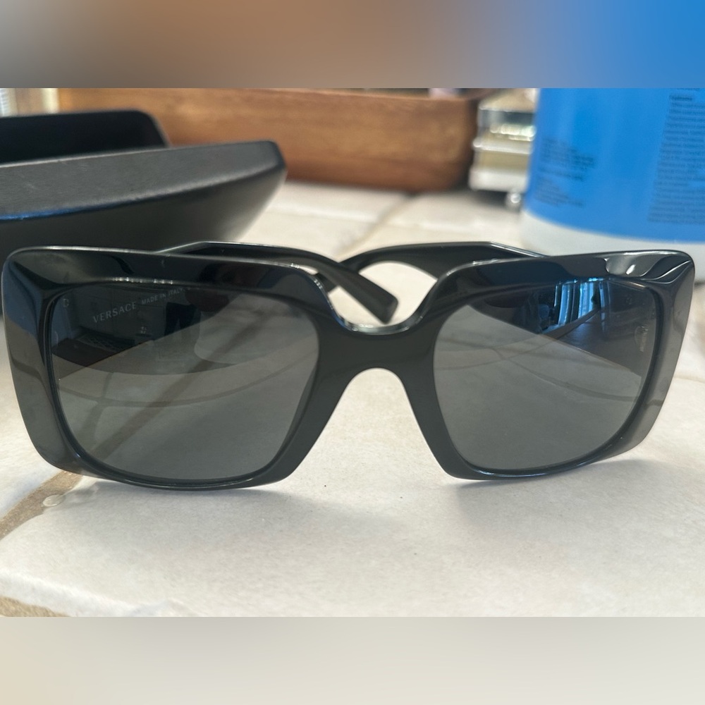 Versace Black and Gold Sunglasses